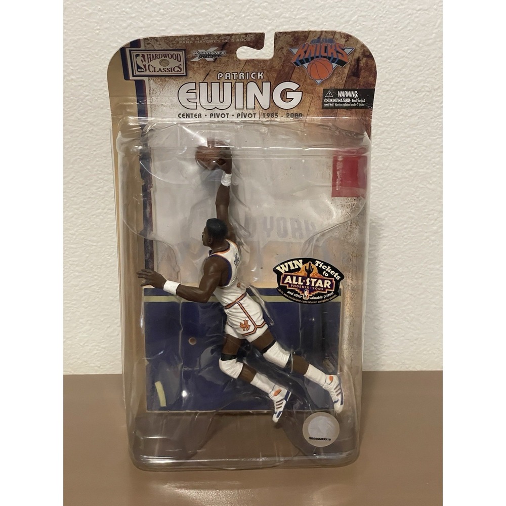 McFarlane NBA Legends Patrick Ewing New York Knicks Series 4 White New NIB 2005